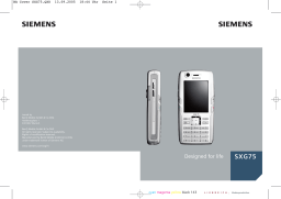 Siemens SXG75 Mode d'emploi