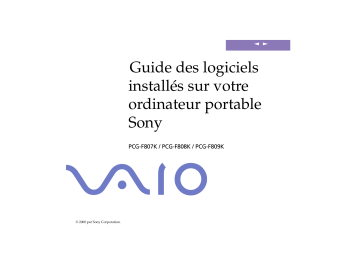 Manuel du propriétaire | Sony PCG-F807K Manuel utilisateur | Fixfr