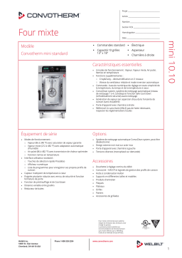 Convotherm 10.10 mini Standard - right-hinged door UL Manuel utilisateur