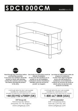 AVF Black Entertainement Center Guide d'installation