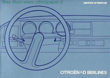 CITROEN DS Manuel du propriétaire | Fixfr