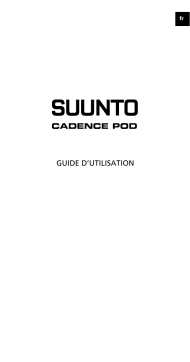 Suunto Cadence POD Manuel utilisateur