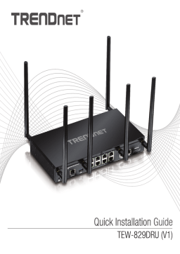 Trendnet TEW-829DRU AC3000 Tri-Band Wireless Gigabit Dual-WAN VPN SMB Router Manuel utilisateur