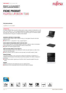 FUJITSU SIEMENS Lifebook T580 Manuel utilisateur