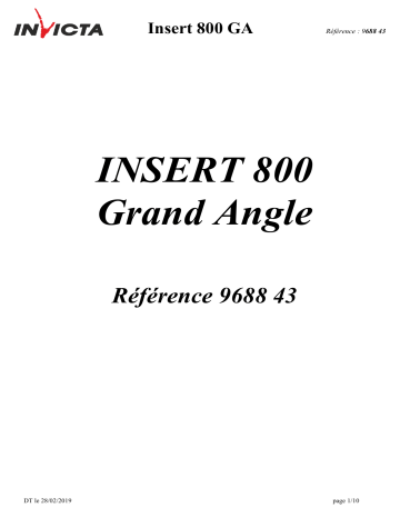 Castorama Insert 800 GA Manuel utilisateur | Fixfr