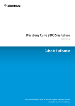 Blackberry 9300 CURVE Manuel utilisateur
