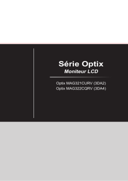 MSI Optix MAG321CURV monitor Manuel utilisateur