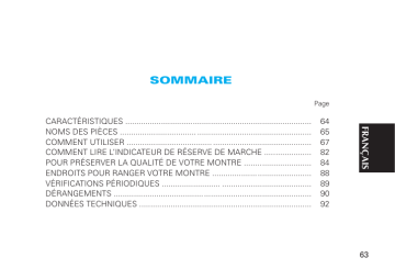 Manuel du propriétaire | Seiko 5R67 SPRING DRIVE Manuel utilisateur | Fixfr