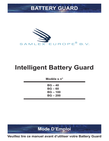 BG 60 | BG 40 | BG 100 | Samlexpower BG 200 Manuel du propriétaire | Fixfr