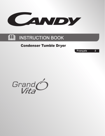 Manuel du propriétaire | Candy GVC D1013BX-47 Sèche-linge Manuel utilisateur | Fixfr