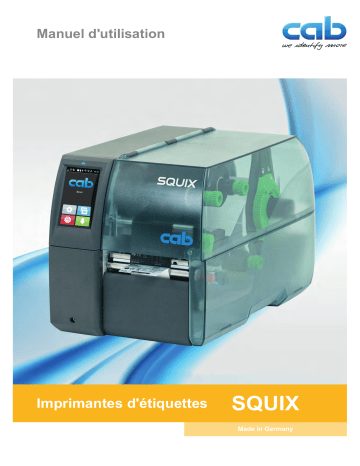 SQUIX 4 MT | Mode d'emploi | CAB SQUIX 4 M Manuel utilisateur | Fixfr