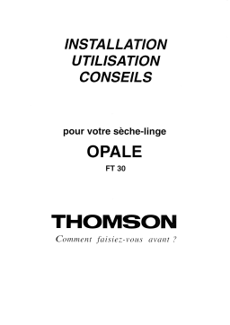 Thomson FT30 Manuel utilisateur