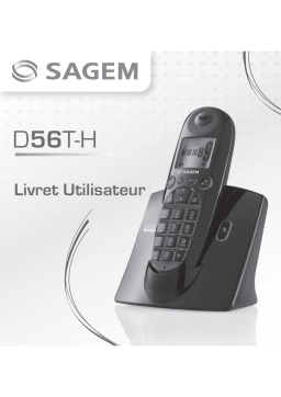 Sagem D56H Manuel utilisateur