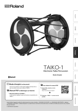 Roland TAIKO-1 Electronic Taiko Percussion Manuel du propriétaire