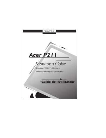 Manuel du propriétaire | Acer P211 Manuel utilisateur | Fixfr
