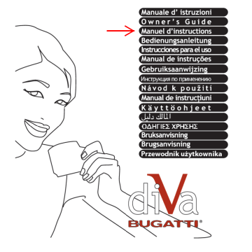 Manuel du propriétaire | Bugatti diva espresso maker Manuel utilisateur | Fixfr