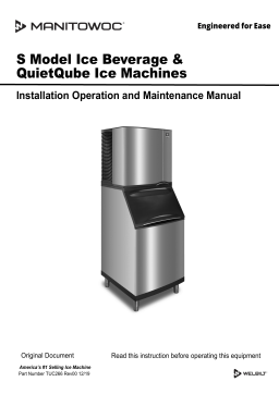 Manitowoc Ice S Model and Ice/Beverage QuietQube Manuel utilisateur