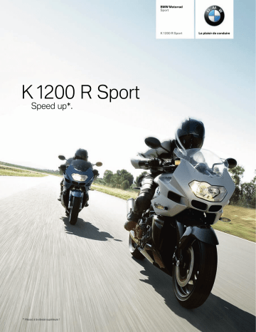 Manuel du propriétaire | BMW K 1200 R SPORT Manuel utilisateur | Fixfr