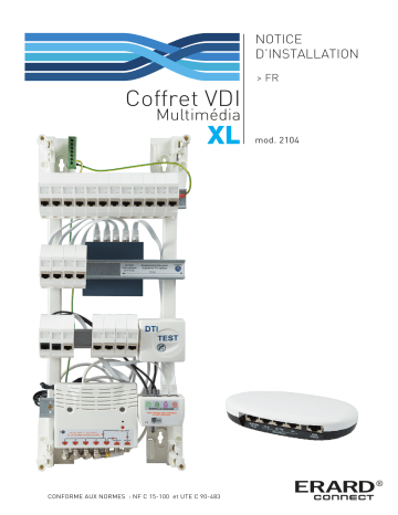 Mode d'emploi | Erard Coffret VDI - spécial multimédia 4 rangées Manuel utilisateur | Fixfr