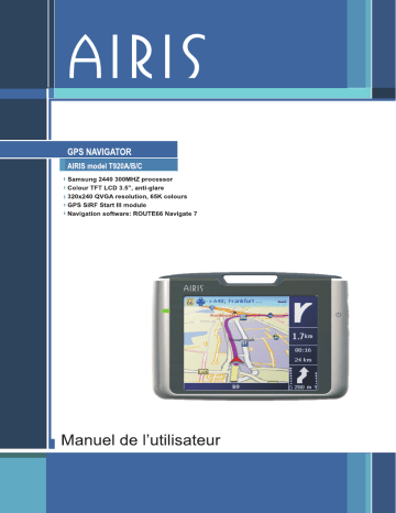 Manuel du propriétaire | AIRIS T920B Manuel utilisateur | Fixfr