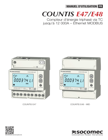 Mode d'emploi | Socomec COUNTIS E4x Operating instrustions | Fixfr