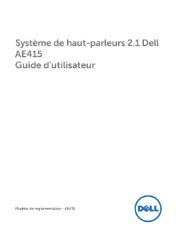 Dell 2.1 Speaker System AE415 electronics accessory Manuel utilisateur