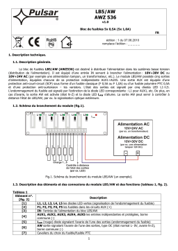 Pulsar AWZ536 Manuel utilisateur