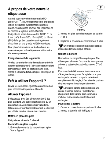 Manuel du propriétaire | Dymo LabelPOINT 350 Manuel utilisateur | Fixfr