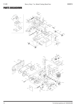 Power Fist 3460015 7 in. Heavy Duty Metal-Cutting Band Saw Manuel utilisateur