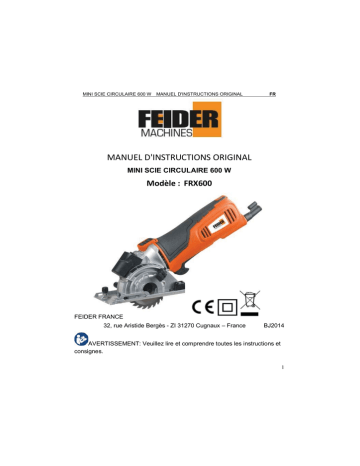 Feider MULTI FRX600 Mode d'emploi | Fixfr