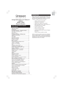 Oregon Scientific JMR868 Manuel utilisateur