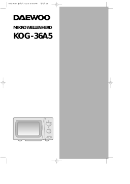 Daewoo KOG-36A5 Manuel utilisateur