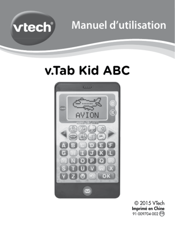 VTech v.Tab Kid ABC Manuel utilisateur | Fixfr