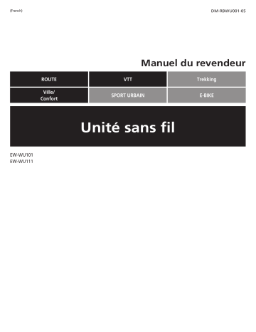Shimano EW-WU101 Unité sans fil Manuel utilisateur | Fixfr
