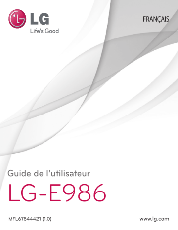 E986 | Mode d'emploi | LG Série Optimus G Pro Manuel utilisateur | Fixfr