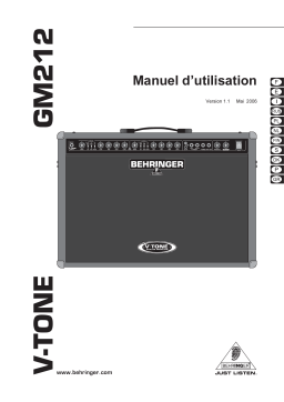 Behringer GM212 Manuel utilisateur