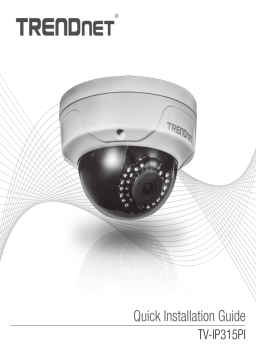 Trendnet RB-TV-IP315PI Indoor / Outdoor 4 MP PoE Dome Day / Night Network Camera Manuel utilisateur