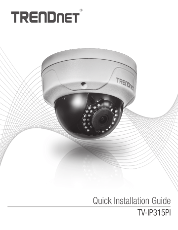 Trendnet RB-TV-IP315PI Indoor / Outdoor 4 MP PoE Dome Day / Night Network Camera Manuel utilisateur | Fixfr