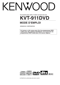 Kenwood KVT-911DVD Manuel utilisateur