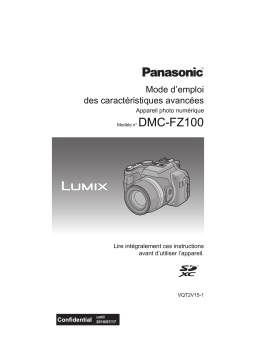 Panasonic DMC FZ100 Manuel utilisateur