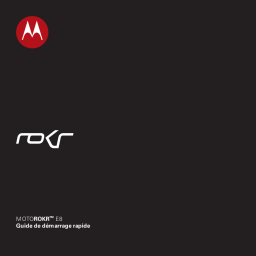 Motorola MOTO ROKR E8 Manuel utilisateur
