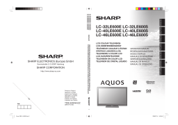 Sharp LC-40CFE6242E Manuel utilisateur