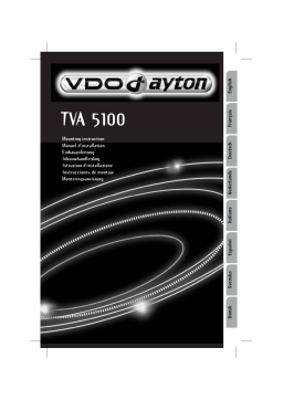 VDO Dayton TVA 5100 Manuel utilisateur