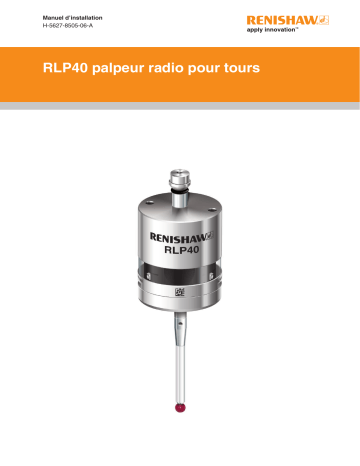 Renishaw RLP40 Guide d'installation | Fixfr