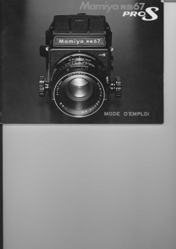 Mamiya RB67 Pro-S: Mode d'emploi + Chat IA