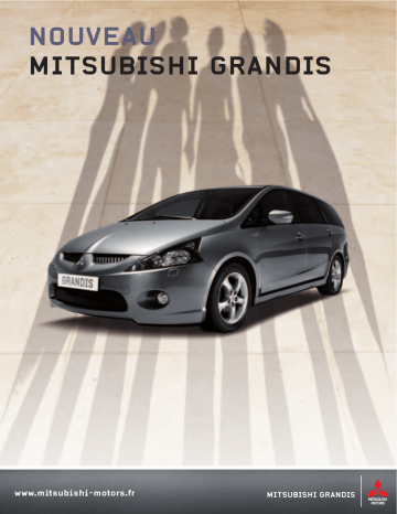 Manuel du propriétaire | Mitsubishi GRANDIS Manuel utilisateur | Fixfr