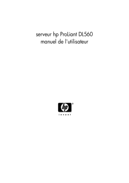 HP PROLIANT DL560 SERVER Manuel utilisateur