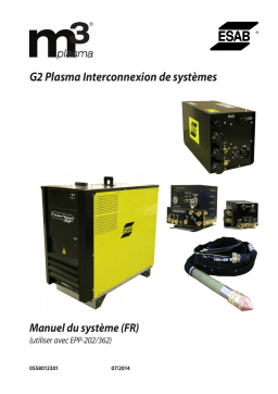 ESAB M3® Plasma G2 Plasma System - Vision 5x Manuel utilisateur