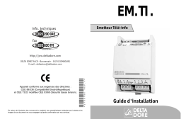 DELTA DORE EM TI Manuel utilisateur