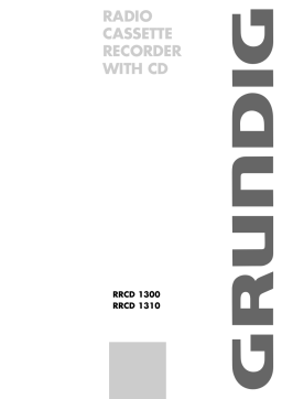 Grundig RRCD 1310 Manuel utilisateur